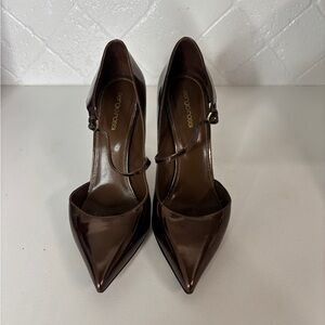 Sergio Rossi Dark Brown Pointed Heels
